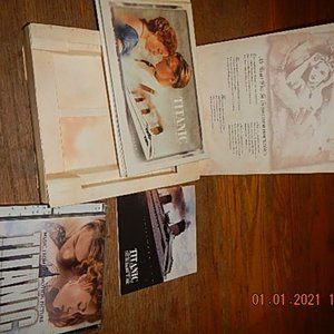 Lot of Titanic movie items- DVD with movie book & pictures